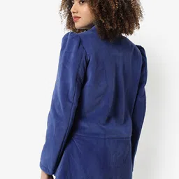 Campus Sutra Mandarin Collar Single Breasted Blazers image 4