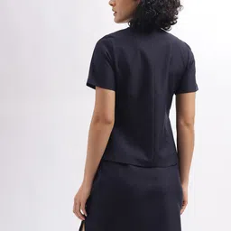 Iconic Single-Breasted V-Neck Blazer image 2