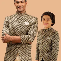 VASTRAMAY Jacquard Woven Design Bandhagala Blazer-picture-52