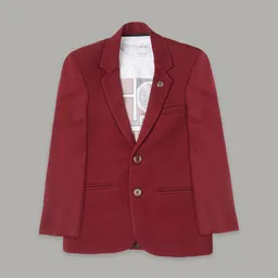 CAVIO Boys Pure Cotton Notched Lapel Collar Single Breasted Blazer With T-Shirt-45