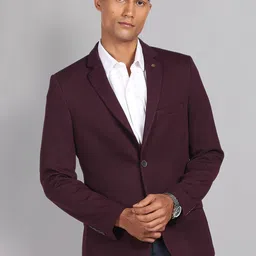 AD By Arvind Slim Fit Notched Lapel Collar Single Breasted Formal Blazers-picture-19