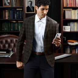 Blackberrys Men Solid Single-Breasted Slim-Fit Blazers-picture-13