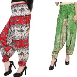 Printed Rayon Women Harem Pants-image-13