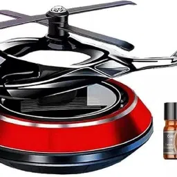 Helicopter Design Auto Rotation Fan |For Car Dashboard with Perfume Diffuser 5ML Diffuser-20
