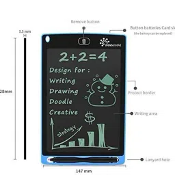 tirth 8.5E Re-Writable LCD 4.8 x 6.9 inch Graphics Tablet image 5