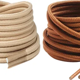 house of common shoe lace beige teak brown round lace for boot hiking sports shoelaces Shoe Lace-image-83