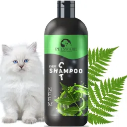 5 in 1 Cat Shampoo with Conditioner for Persian Cat,Kitten & for All Cat Types Anti-fungal, Anti-itching, Flea and Tick, Conditioning, Anti-Bacterial, Anti-microbial Neem Cat Shampoo-17