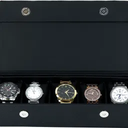 Storage Organizer For Men & Women Hand Crafted in High Quality Leather Watch Box-image-73