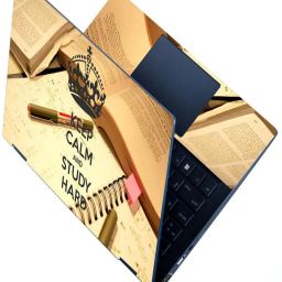Anweshas HD Printed Full Panel Laptop Skin Sticker Vinyl Fits Size Upto 15.6 inches No Residue, Bubble Free - Keep Calm Study Hard Stretchable Vinyl - Easily Cover Corners Laptop Decal 15.6-image-93