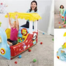 Inflatable (IND*71)Train paddling pool Ball Pit Multicolor. Inflatable Ball Pits-13