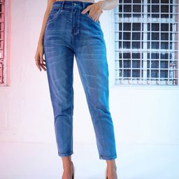 sassafras Women Regular High Rise Blue Jeans-picture-22