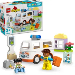 DUPLO Ambulance & Driver for Pretend Play 10447 (19 Blocks)-18