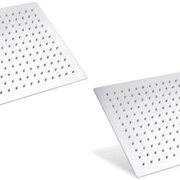 Rain Shower Ultra Slim Square 8x8 Inch 200mm (Set of 2) (Only Showerhead) Fixed Mount-image-7