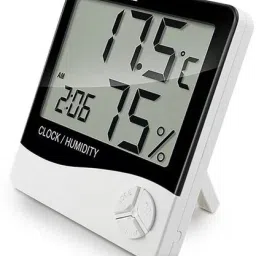 Digital White Clock-13