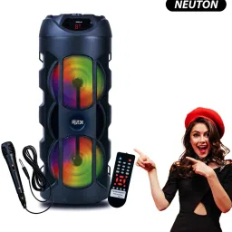 NEUTON WOW King with Wired Mic and Remote 40 W Bluetooth with RGB LIGHT 40 W Bluetooth Tower Speaker-11