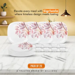Pack of 20 Melamin Dinner Set-32
