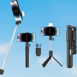Sharp beak By ZmiZc Selfie Stick with LED Light, Bluetooth Extendable Selfie. Stick Tripod with Light Wireless Remote and Tripod Stand. Bluetooth Selfie Stick-picture-10