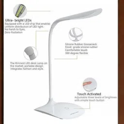 bhajanlal greenery white angular table lamp12_L670 Study Lamp image 2