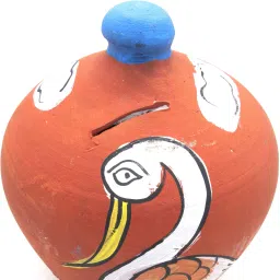 Handmade Clay Gullak Money Piggy Coin Bank Toy Showpiece For Gift Kids Coin Bank-image-9