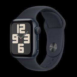 Apple Watch SE GPS with Midnight Sport Band - M/L (40mm Display, Midnight Aluminium Case)-picture-29