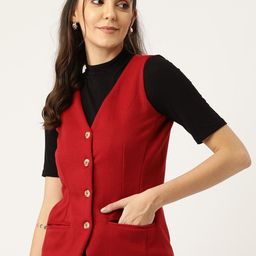 brinns Solid Women Waistcoat-picture-6