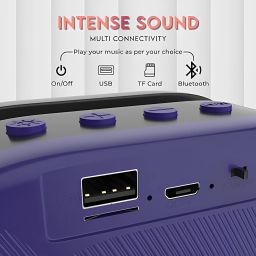 SACRO Sonic (PORTABLE DESKTOP SPEAKER) Deep Bass Sound with Dynamic LED LightE70 10 W Bluetooth Laptop/Desktop Speaker image 4