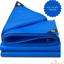 Heavy Duty HDPE Tarpaulin 24x36 ft|180 GSM | UV Stabilized, Waterproof Sheet Tent - For 28-image-60