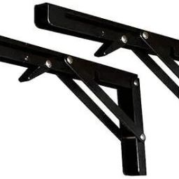 Shelf_Brackets_69 12, Folding Shelf Bracket 12 Inch, 2 Pcs, Max Load 200KG(Black) Shelf Bracket-19