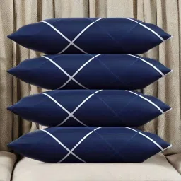 LUXURY Polyester Fibre Solid Sleeping Pillow Pack of 4-15