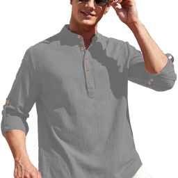 Men Solid Cotton Blend Straight Kurta-image-66