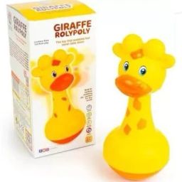 Push & Shake Cute Giraffe Roly Poly Toy with Music for Kids-picture-26