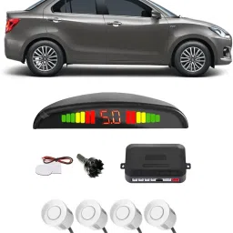 PKNA0931 White Car Reverse Parking Sensor with LED Display 4 Sensor PKNA0931 Parking Sensor-18