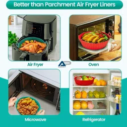 Air Fryer Liner - Reusable for Air Fryer Silicone Baking Tray Airfryer Tray-picture-16