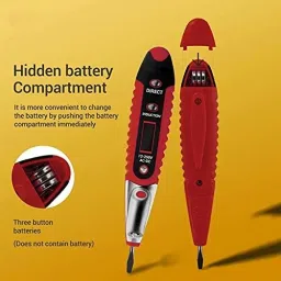 uptodatetools 12-250V LCD Digital Display Voltage Tester Pen Voltage Test Pen Digital Voltage Tester image 3