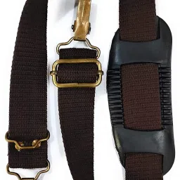 START NOW Gun Belt, Hand-Made, Made up of Cotton, a Buckle Used for Easy Attachment and a Fully Rubberized Gripper for a Perfect Grip. (Brown) Strap-picture-1