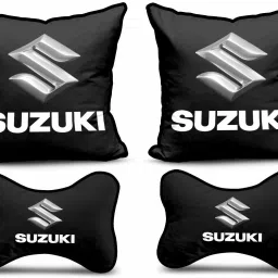 Black Polyester Car Pillow Cushion for Maruti Suzuki-picture-25