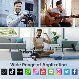 BRSS Sx9 Wireless Microphone for PC/Laptop/Type C & iPhone, Noise Reduction Lapel Mic Camera Microphone image 5