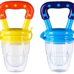 Silicone Food/Fruit Nibbler, Soft Pacifier & Feeder (Joystar Blue & Yellow) Feeder-4
