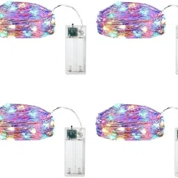 30 LEDs 3 m Multicolor Steady String Rice Lights-10