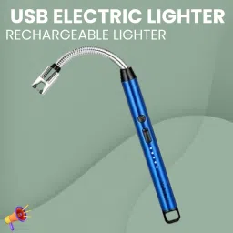 BBQ USB Rechargeable (Gas Lighter) for Kitchen/Candles/DiyaWith LED Display W339 BBQ USB Rechargeable (Gas Lighter) for Kitchen/Candles/DiyaWith LED Display W339 Pocket Lighter-image-6