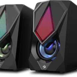 ZEBRONICS WARRIOR II USB , LED LIGHTS WITH POWERED AND VOLUME CONTROL 10 W Laptop/Desktop Speaker-33
