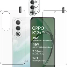 BOMGUARD Front and Back Tempered Glass for 0PP0 K12x 5G With Camera Lens Protector-image-47