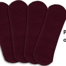Maroon Reusable and Washable Cotton Menstrual cloth pad (Extra Large,Pack of 4) Pantyliner-59