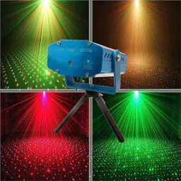 vedara ® MiniLaser LED Decorative Projector with Music Sensor Mode Red-Green Dots Light Shower Laser Light image 5