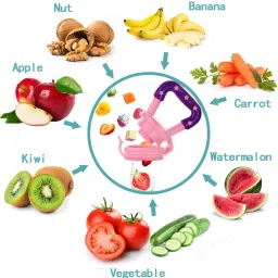 duggu kids Food/Fruit Nibbler with Extra Mesh, Soft Pacifier/Feeder, Teether 2 Teether image 3