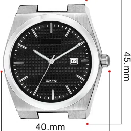 vamkora Analog Watch - For Men Black Dial Date Function VM-LR158 image 5