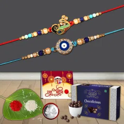 77-76.c Rakhi For Brother, Rakhi Combo, rakhi gift hamper, Rakhi set of 2 Plastic Gift Box-image-96