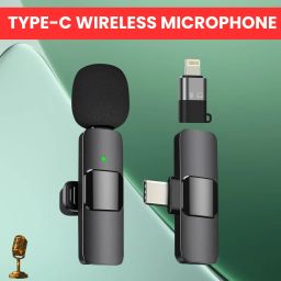 K8 Wireless Microphone Recording Clip Mic with Receiver for Vlogging/YoutubeA160 Microphone-image-61