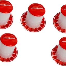 tm&w all birdchicken, quail,duck,turkey, chicks1.5 Kg Feeder 5 Pcs Pole Mount Bird Feeder-picture-35