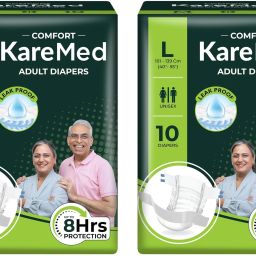 Comfort Tape Adult Diaper - Large (10 Pieces)- Waist (40-55 inch) - (Pack of 2) - L-image-75